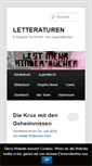 Mobile Screenshot of letteraturen.letterata.de