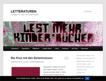 Tablet Screenshot of letteraturen.letterata.de